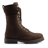 Fairfax & Favor Ladies Shearling Lined Anglesey Boots in Chocolate Nubuck